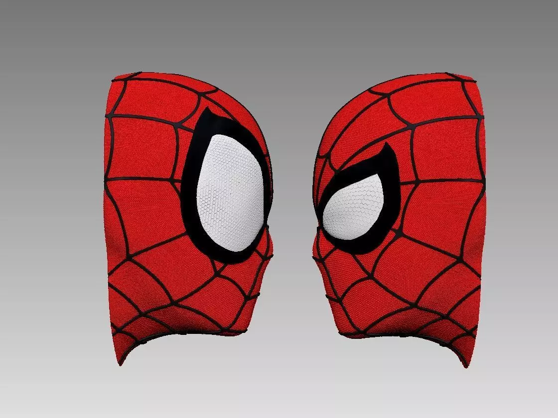 Spiderman Head Magnet Keychan 3D print model_0