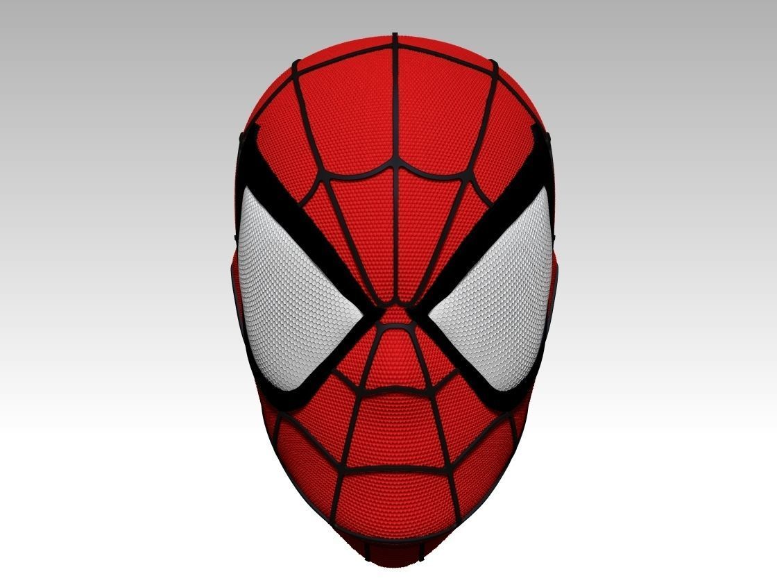 Spiderman Head Magnet Keychan 3D print model_5