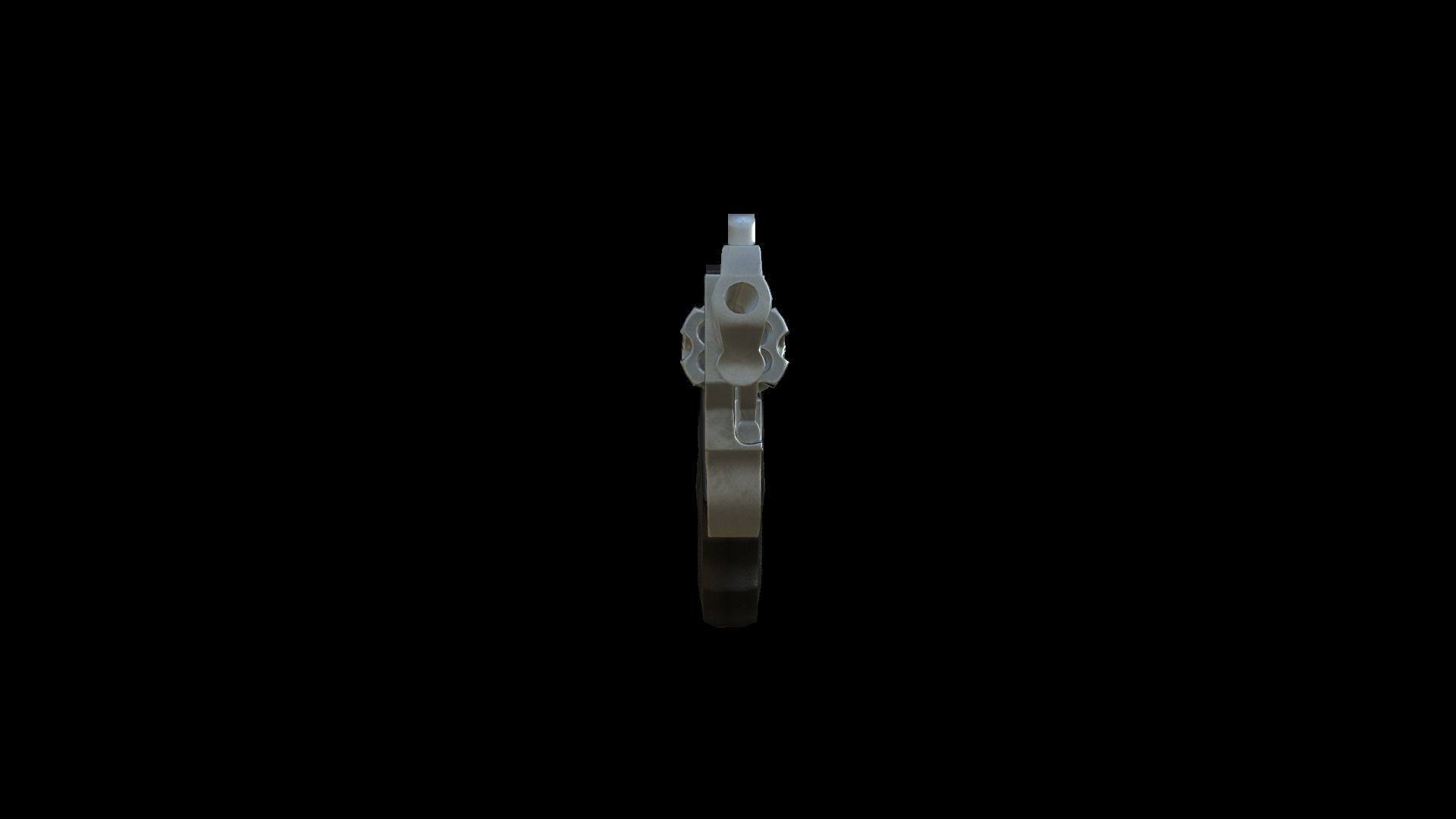 Revolver Taurus Low-poly 3D model_11