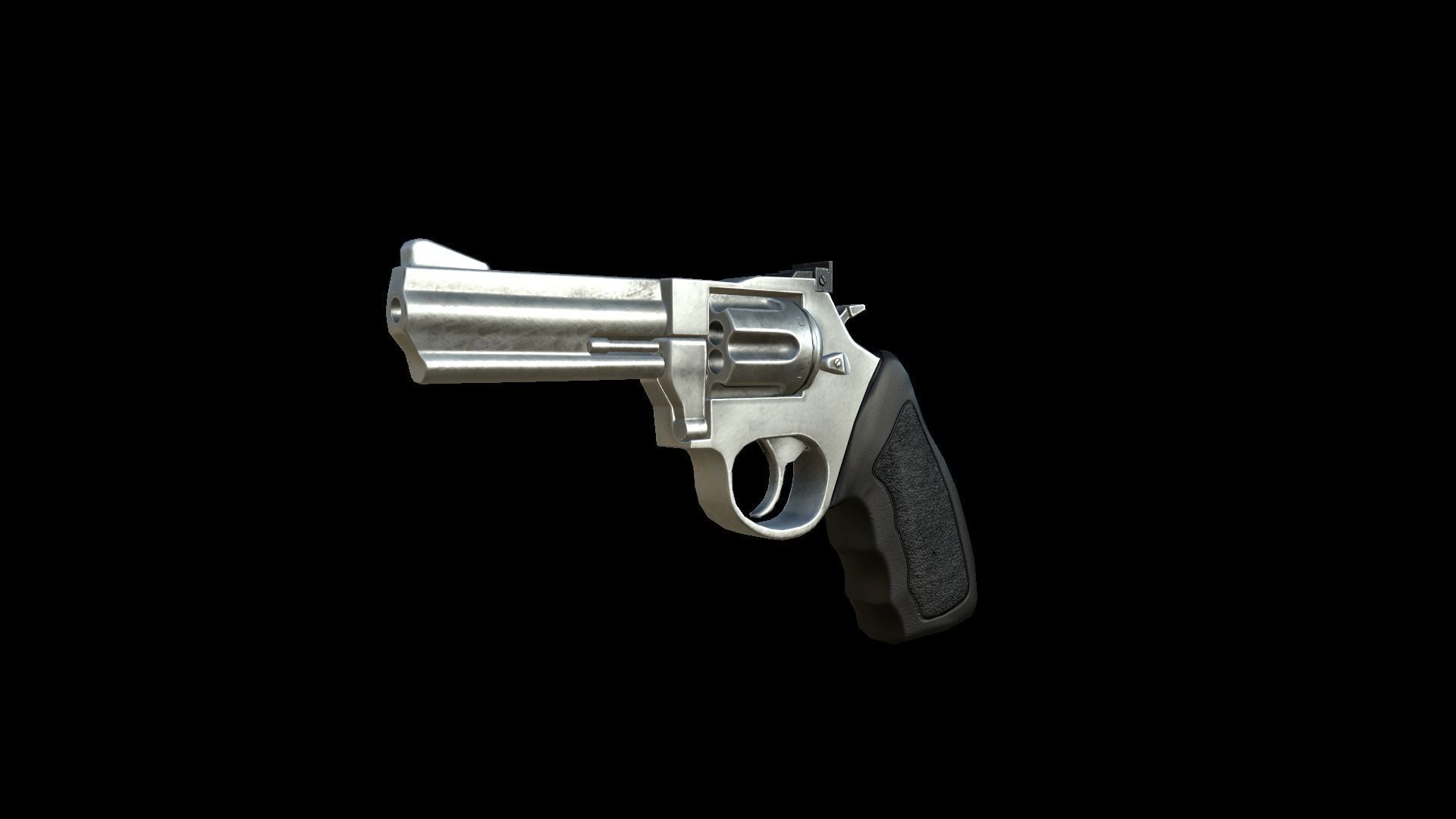 Revolver Taurus Low-poly 3D model_13