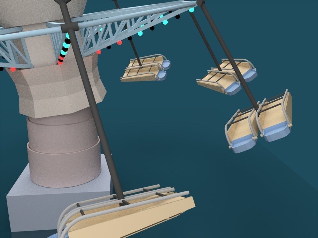 Kite Flyer 3D model_2