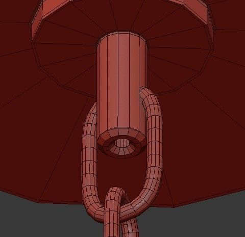 pencer Hoop Chandelier  3D model_3