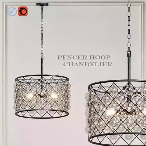 pencer Hoop Chandelier  3D model