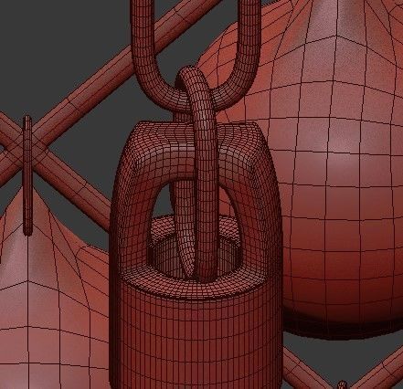 Spencer Hoop Chandelier 3D model_7