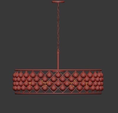 Spencer Hoop Chandelier 3D model_1