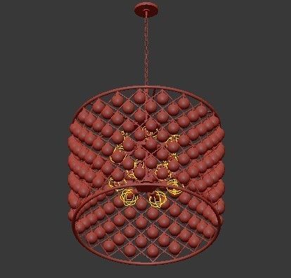SPENCER HOOP CHANDELIER 1 3D model_2