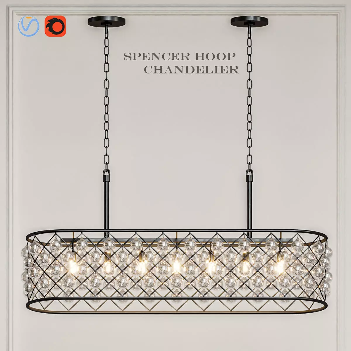 SPENCER HOOP CHANDELIER 3 3D model_0
