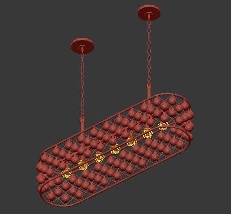 SPENCER HOOP CHANDELIER 3 3D model_2