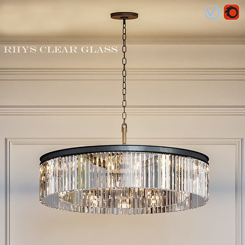 Rhys Clear Glass 3D model