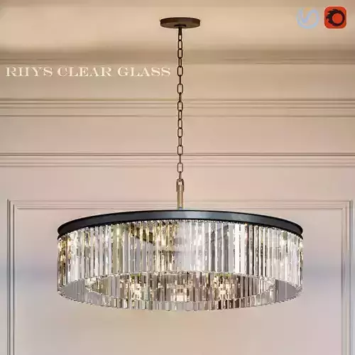 Rhys Clear Glass 3D model