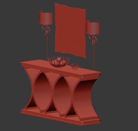 chest of drawers 1 3D model_2