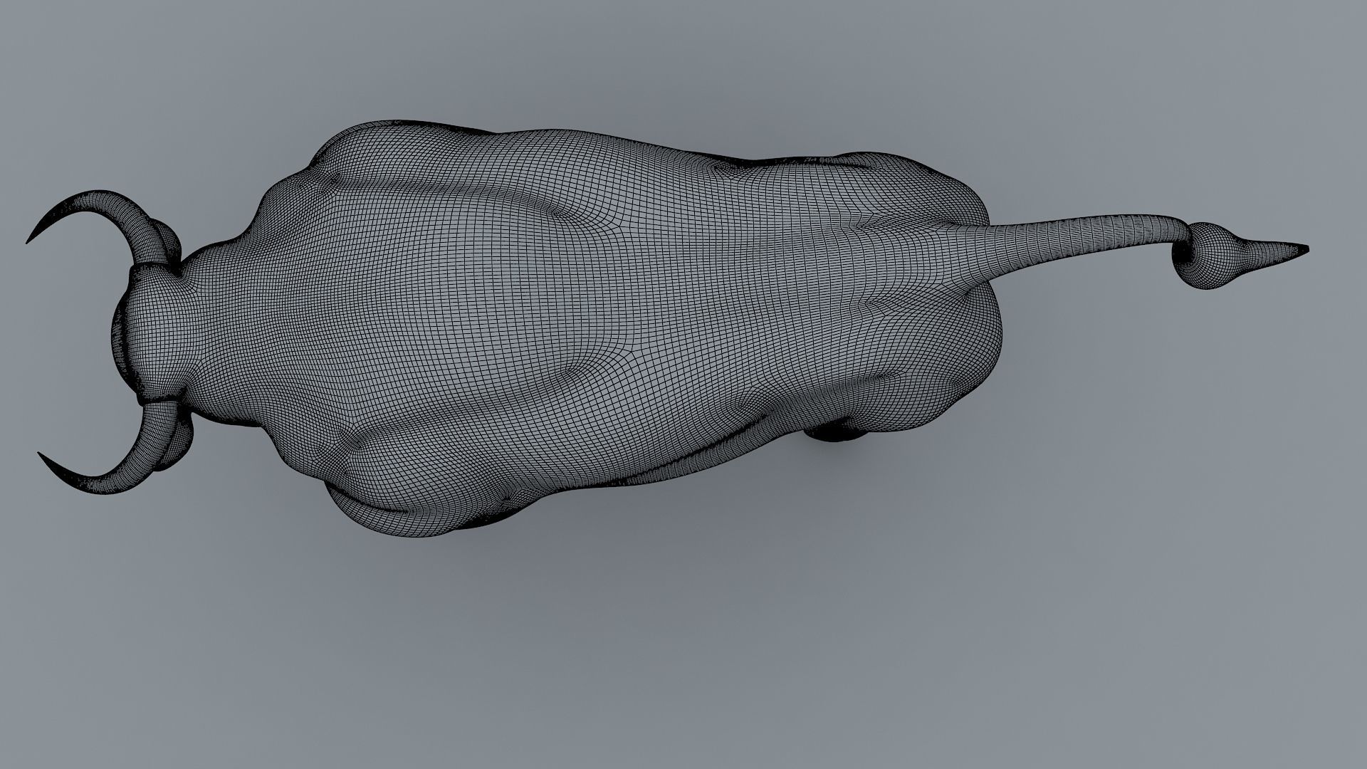 Bull Animal High poly 3D Model For Games 3D model_11