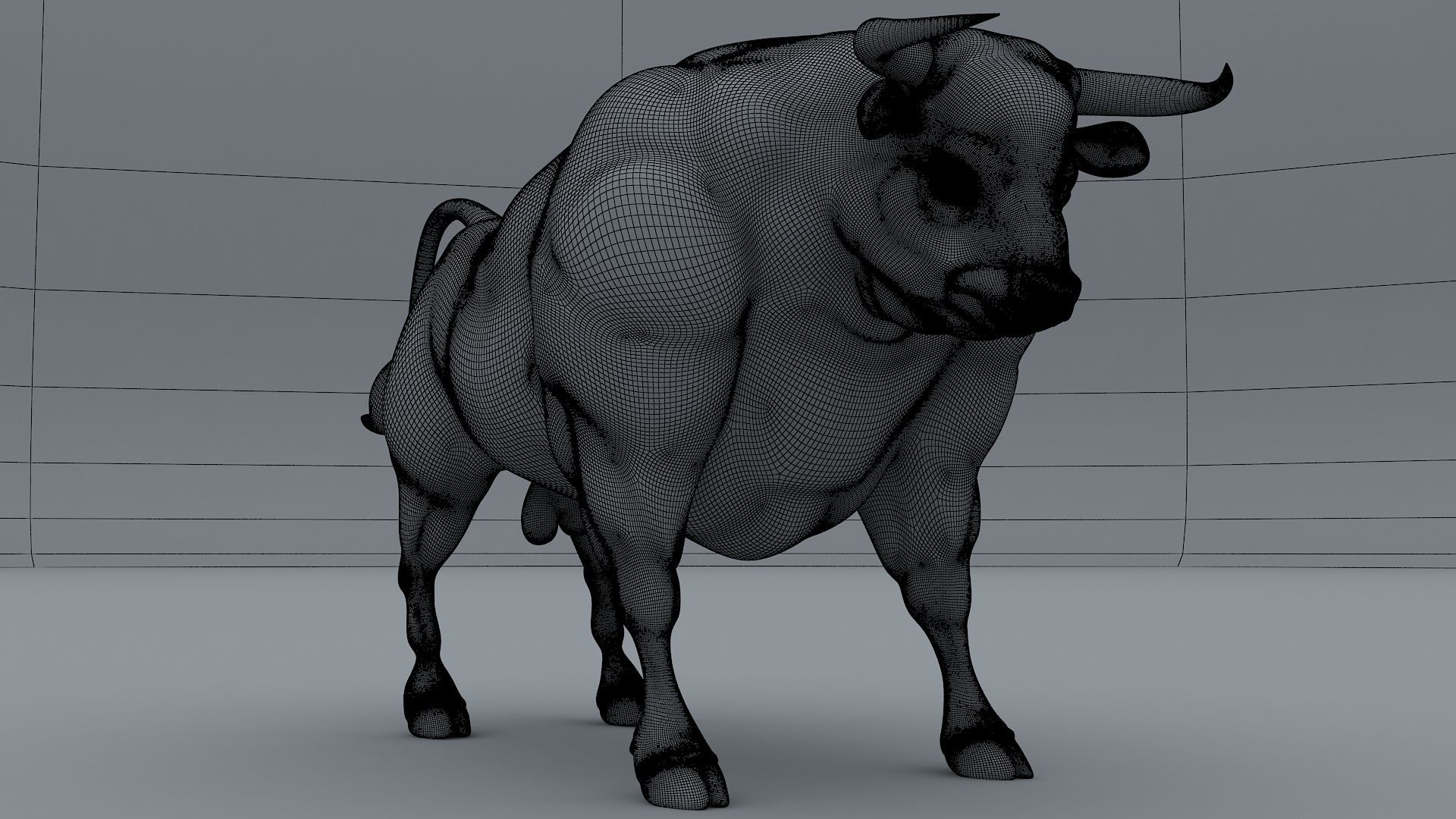 Bull Animal High poly 3D Model For Games 3D model_10