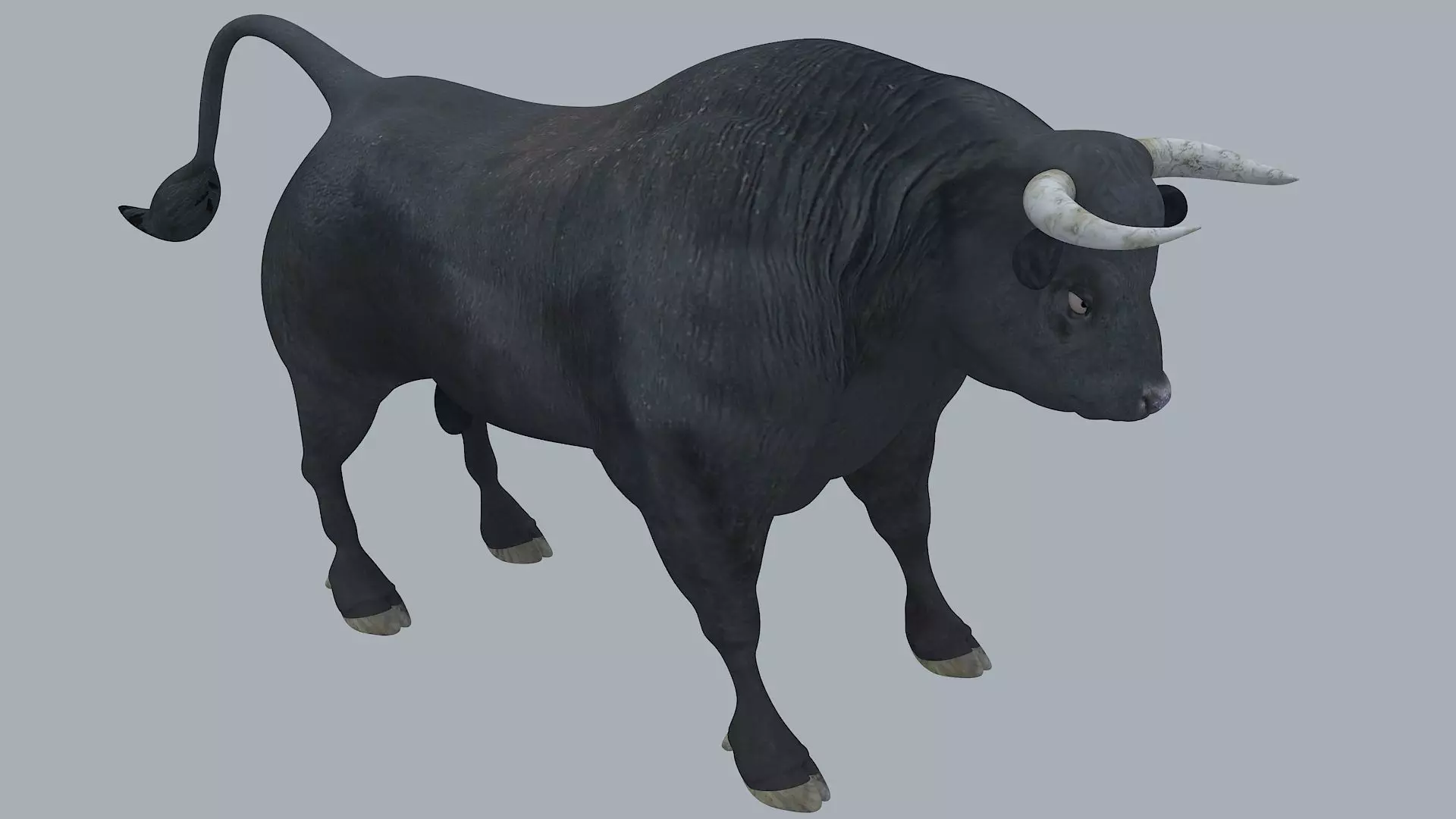 Bull Animal High poly 3D Model For Games 3D model_0