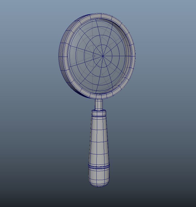 magnifying glass 3D model_2