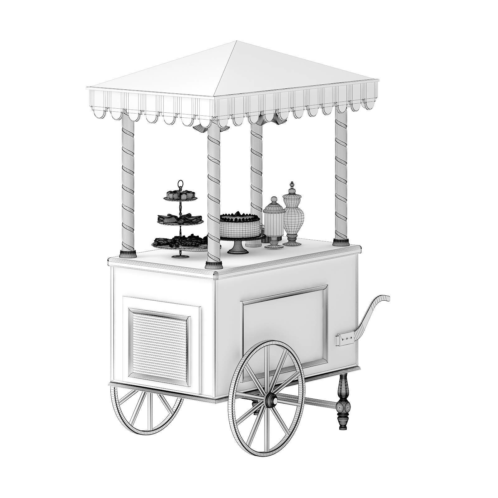 Sweets Stall 3D Model 3D model_3