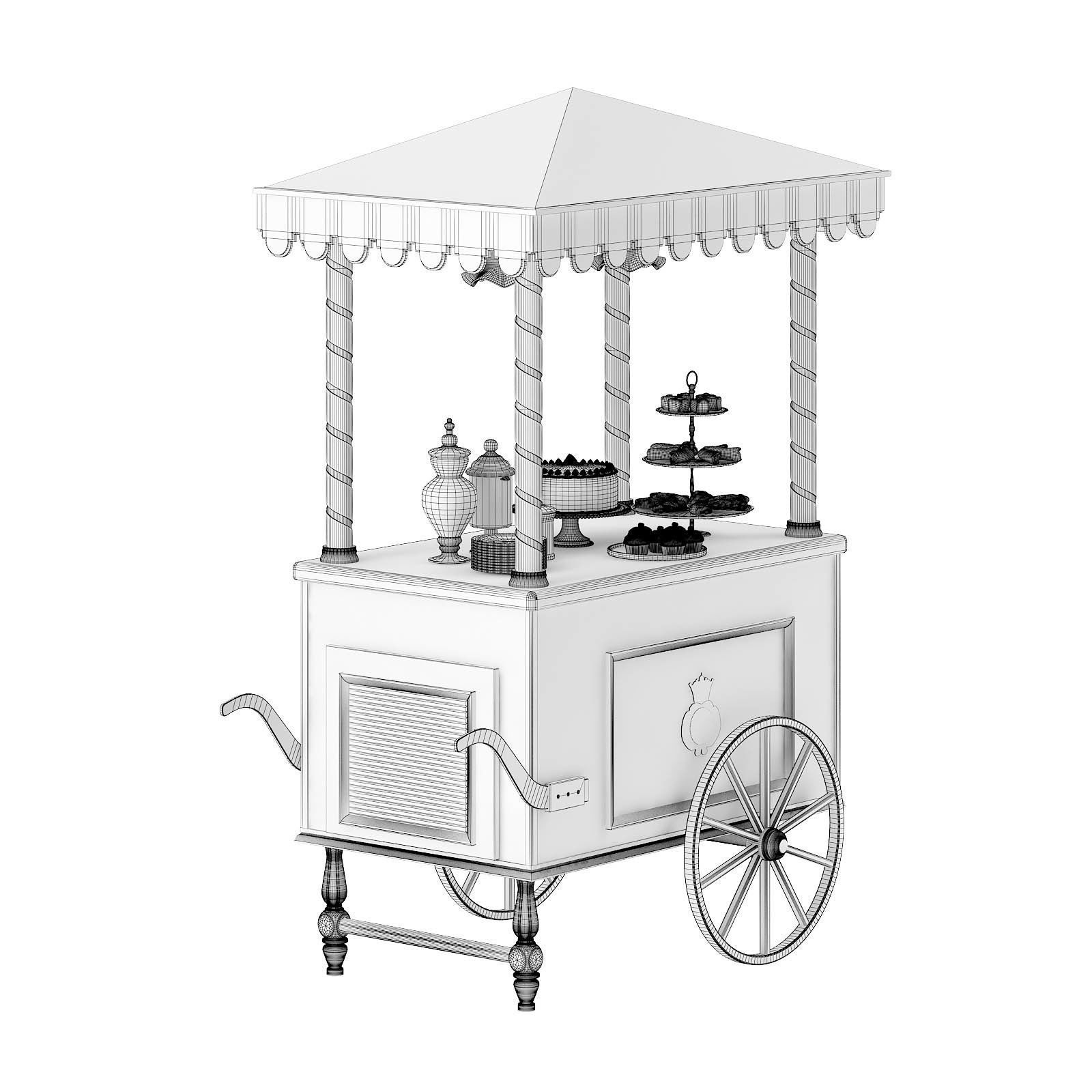Sweets Stall 3D Model 3D model_7