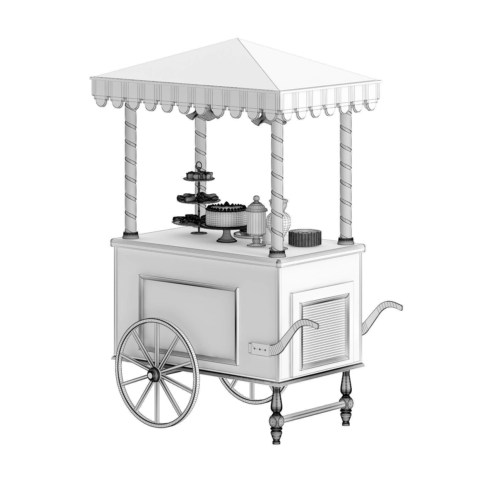 Sweets Stall 3D Model 3D model_5