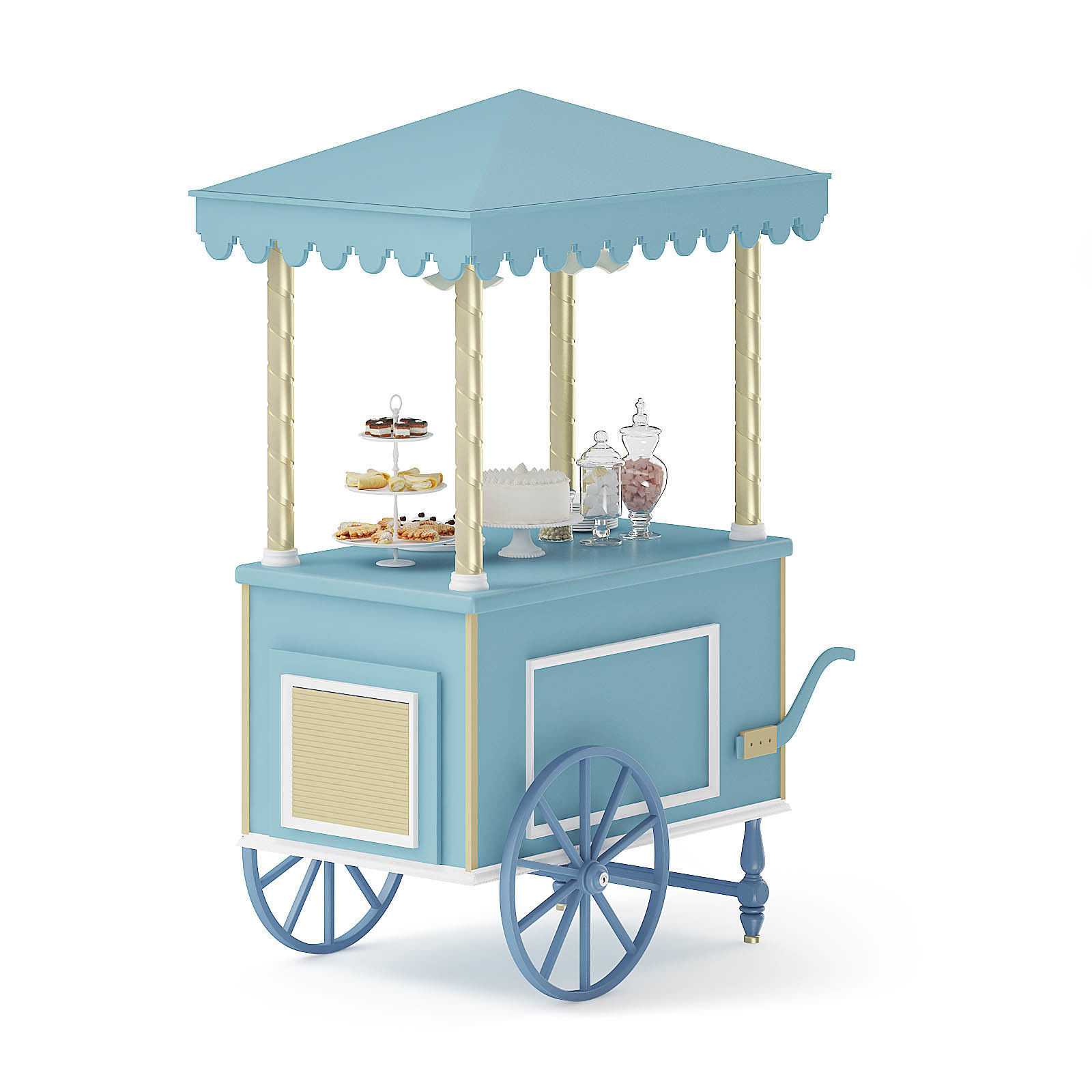 Sweets Stall 3D Model 3D model_2