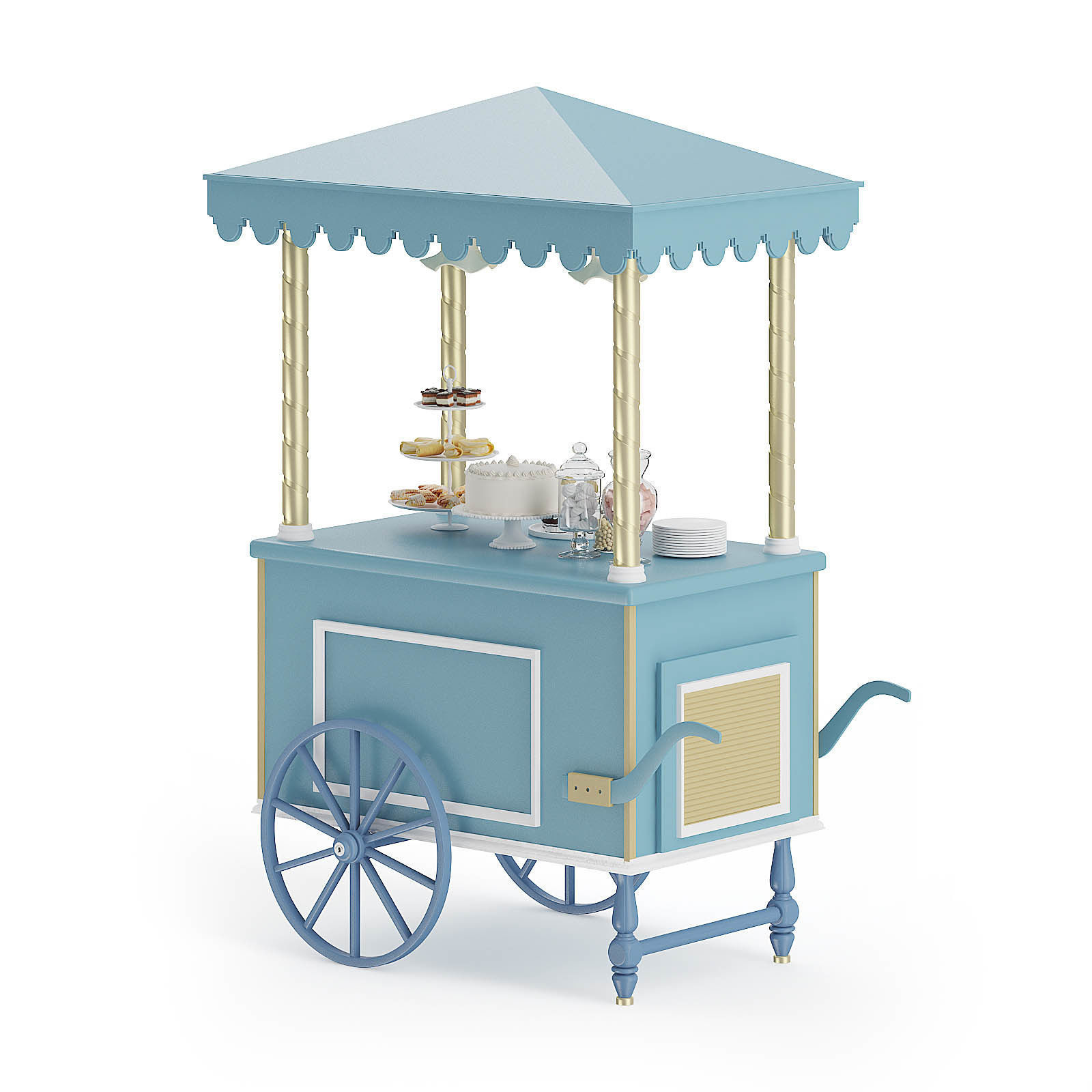 Sweets Stall 3D Model 3D model_4