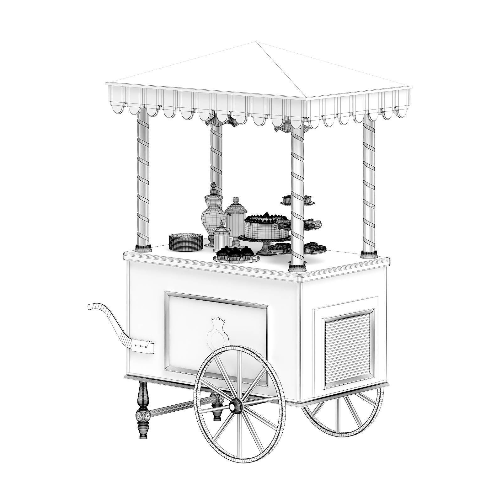 Sweets Stall 3D Model 3D model_1