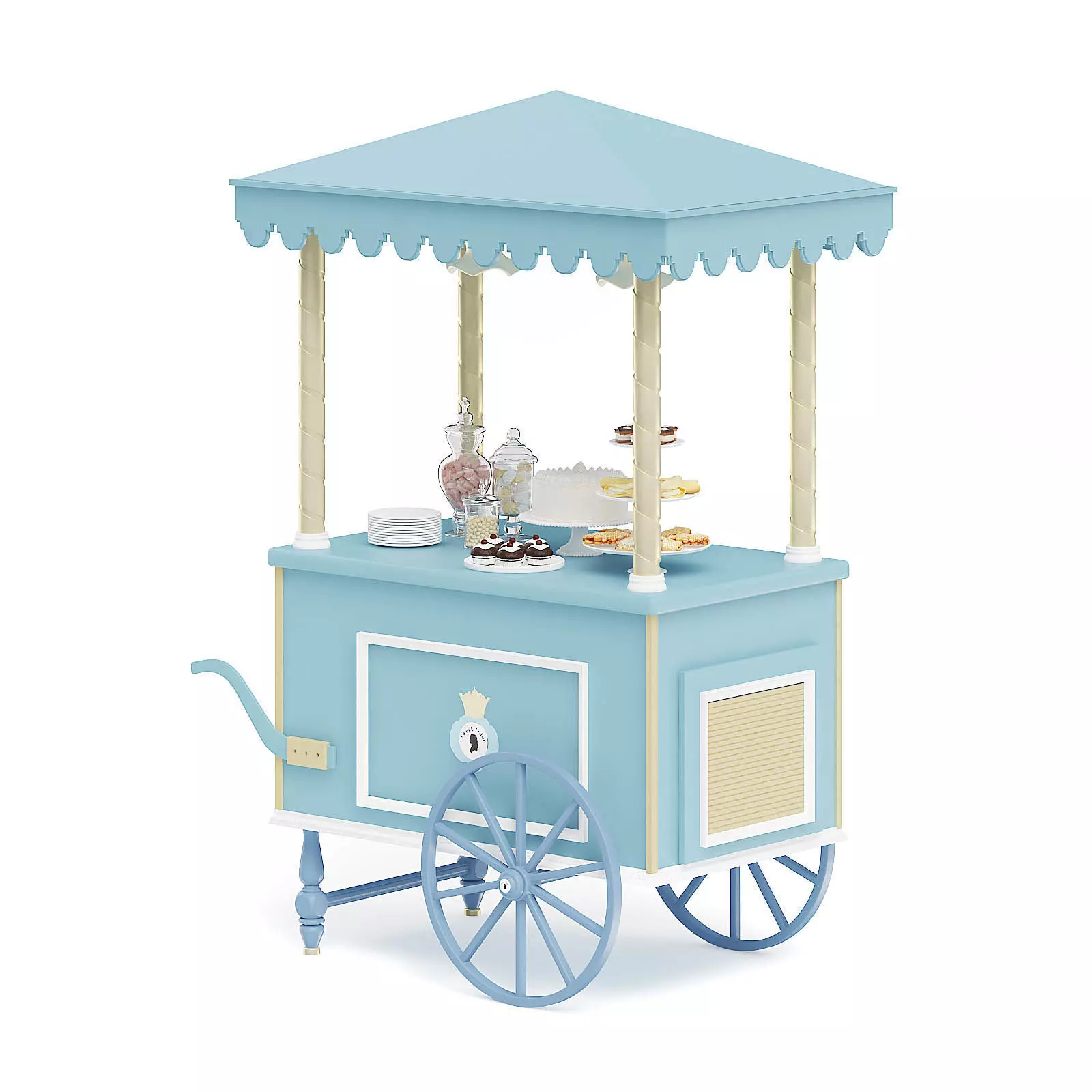 Sweets Stall 3D Model 3D model_0