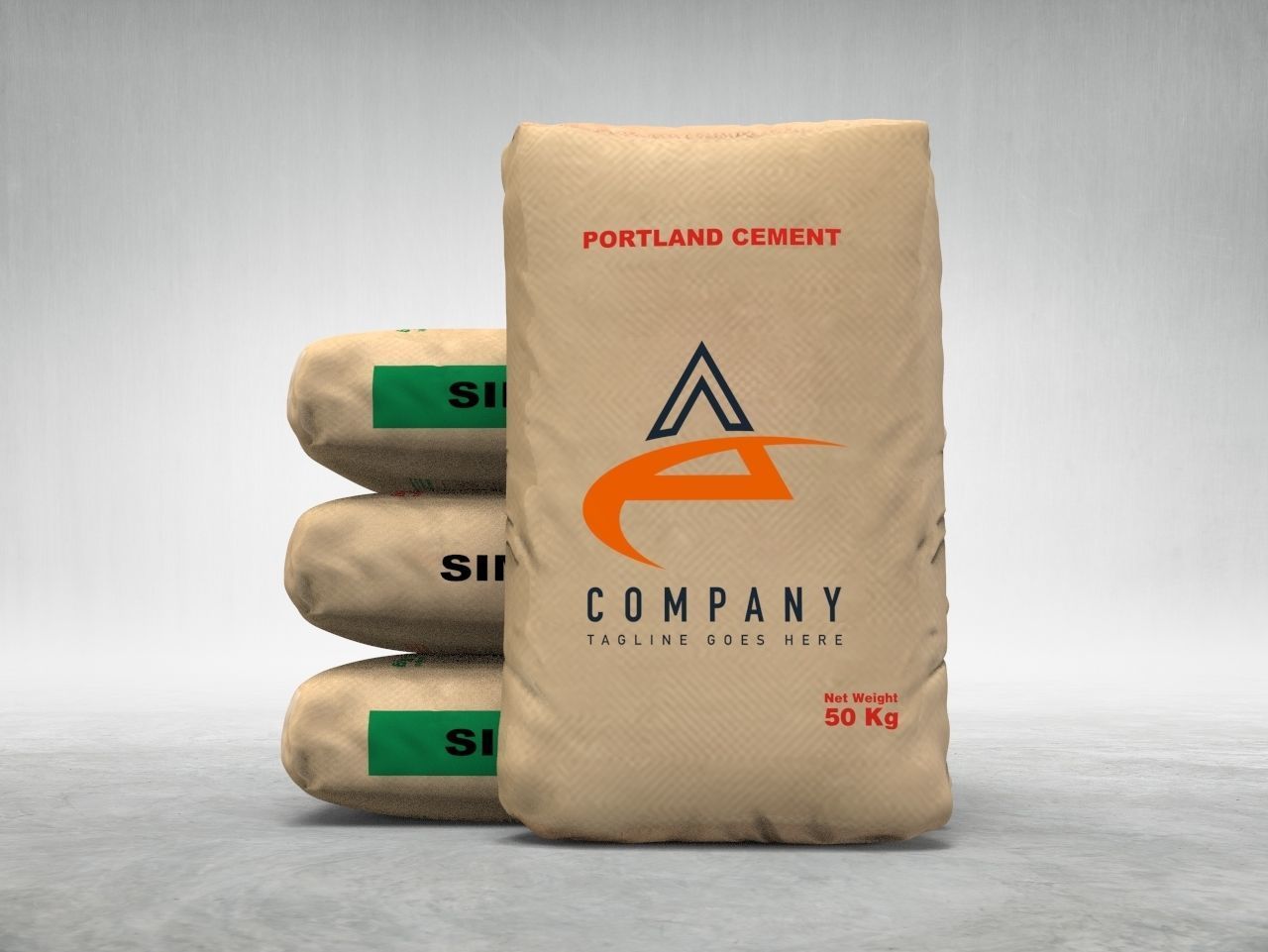 Cement Bag 3D Model 3D model_4