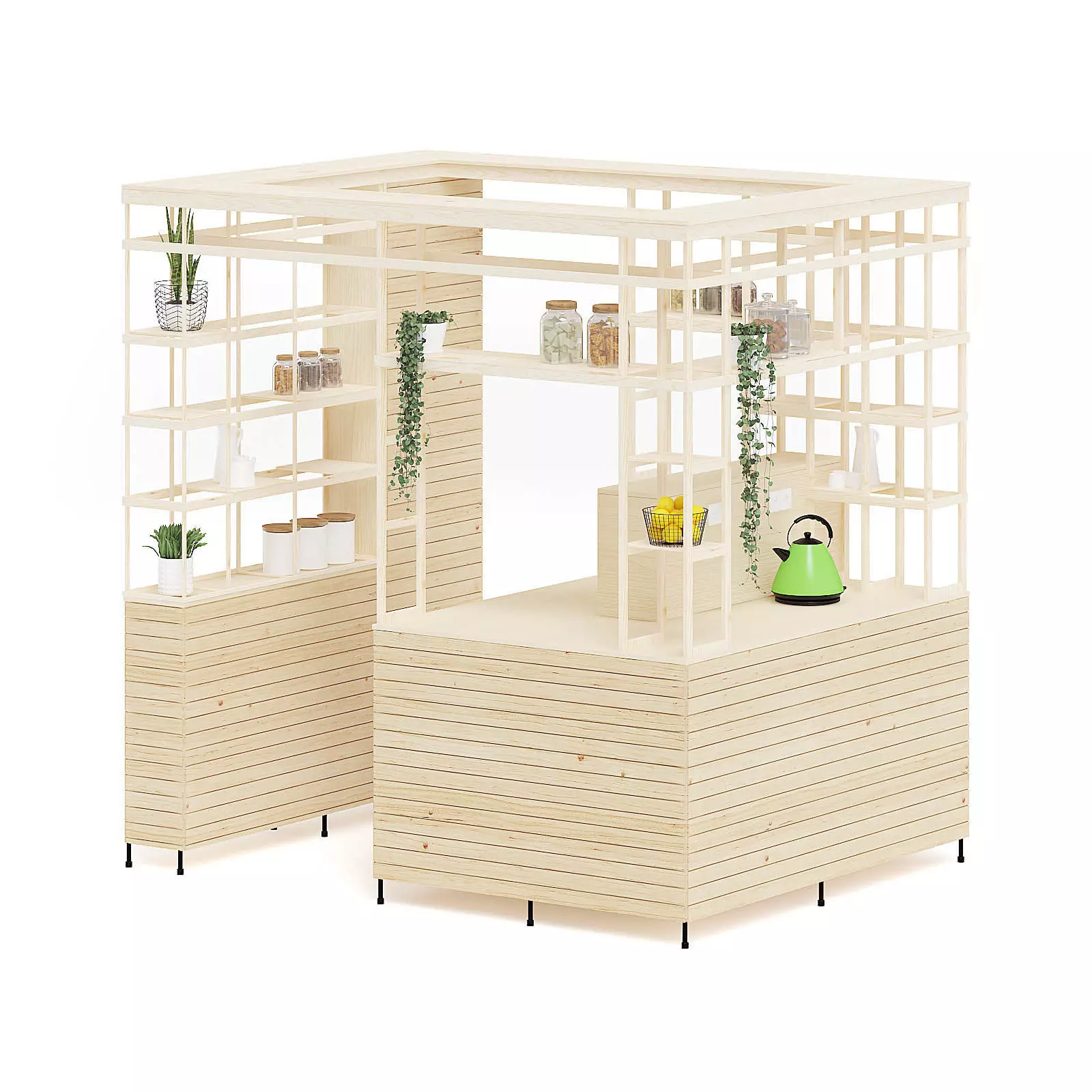 Eco Kiosk 3D Model 3D model_0