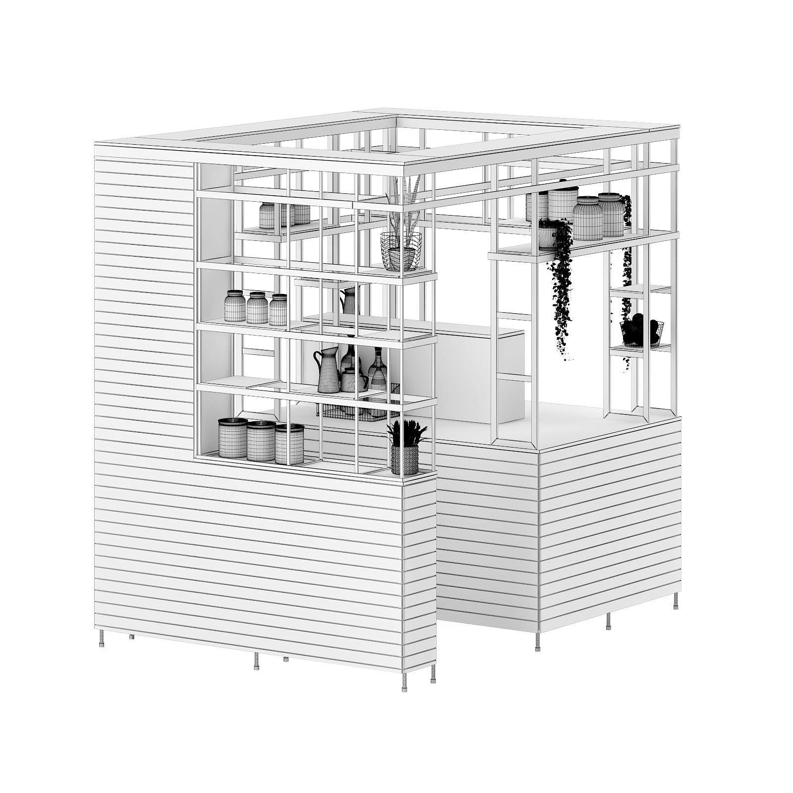 Eco Kiosk 3D Model 3D model_7