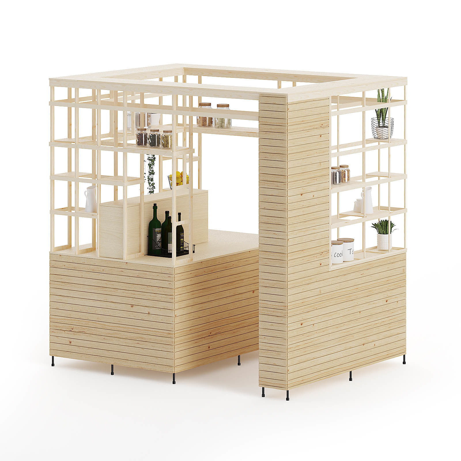 Eco Kiosk 3D Model 3D model_4