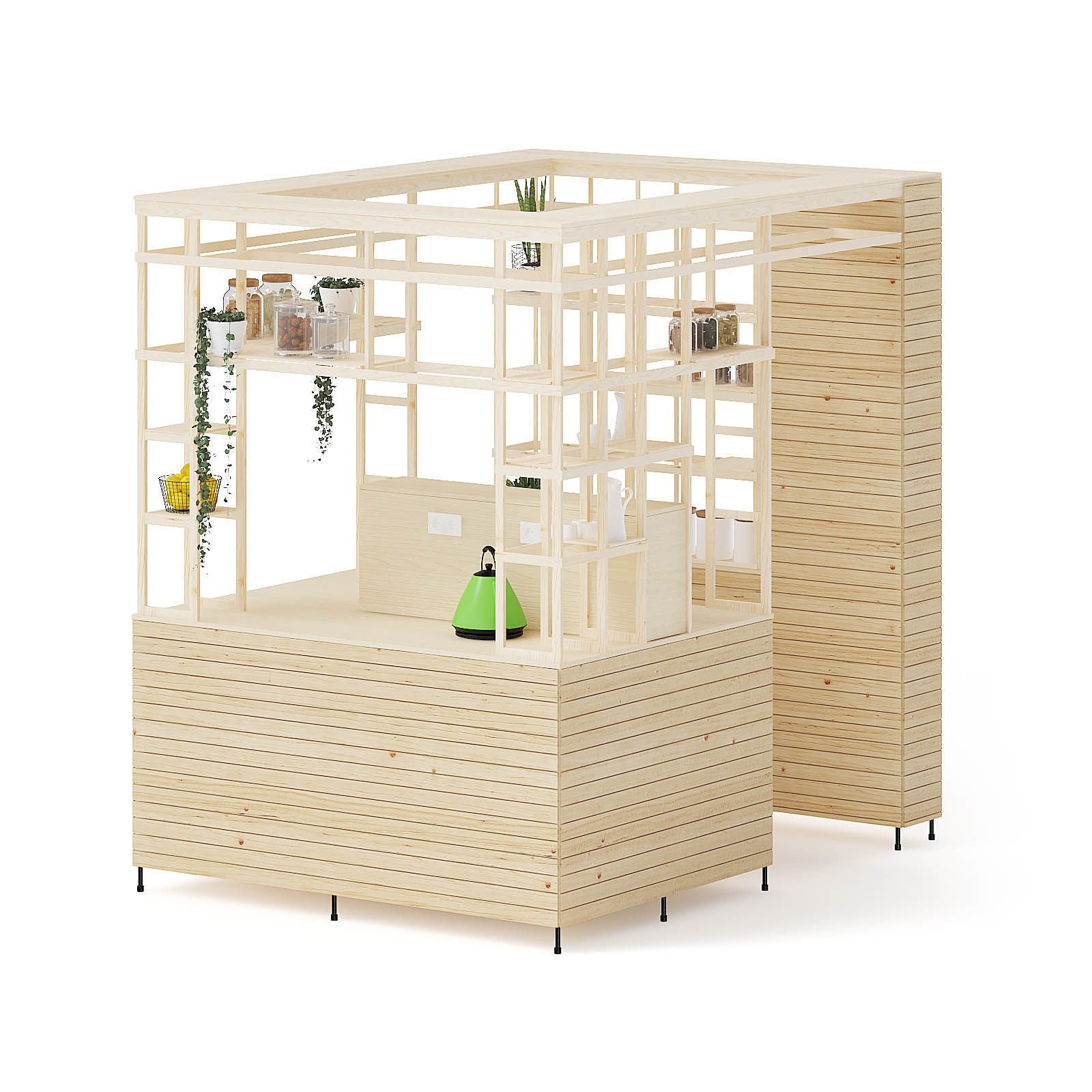 Eco Kiosk 3D Model 3D model_2