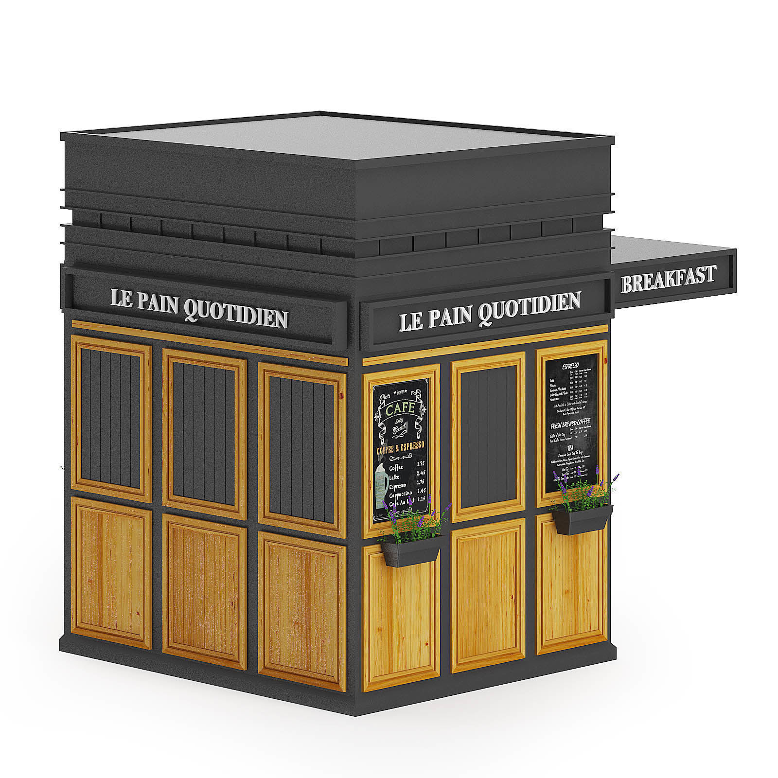 Breakfast Kiosk 3D Model 3D model_4