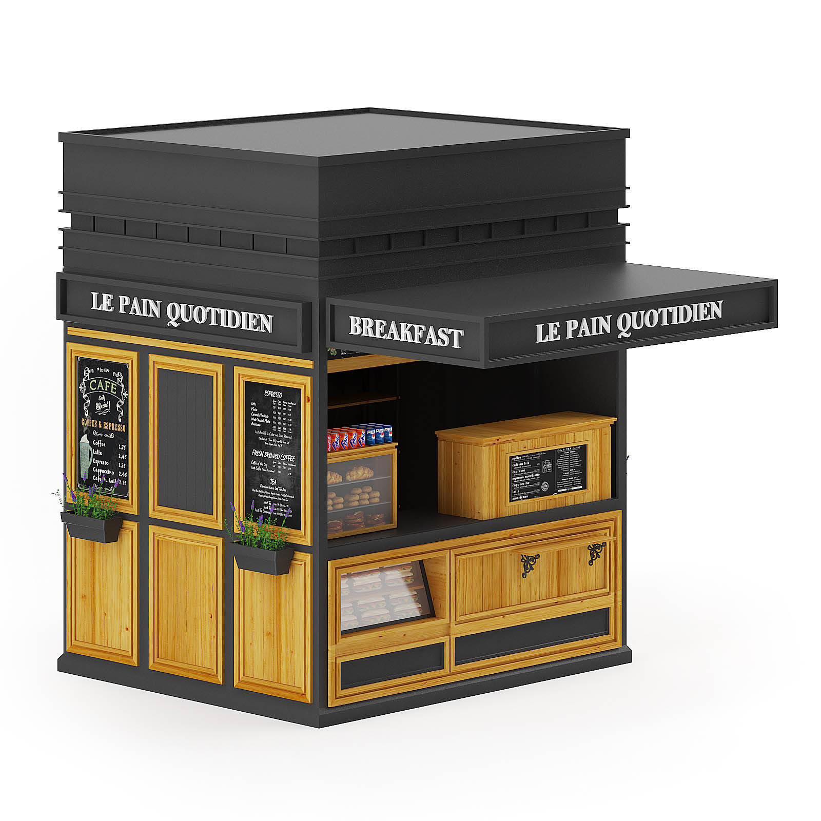 Breakfast Kiosk 3D Model 3D model_6