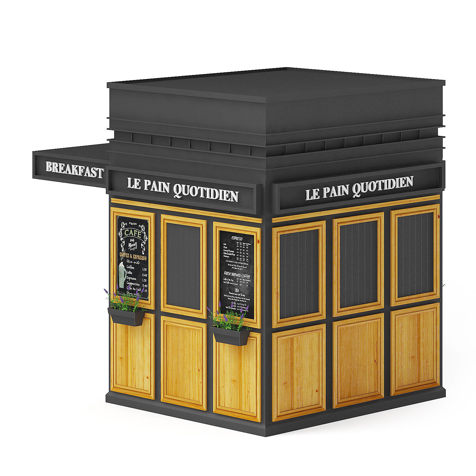 Breakfast Kiosk 3D Model 3D model_2