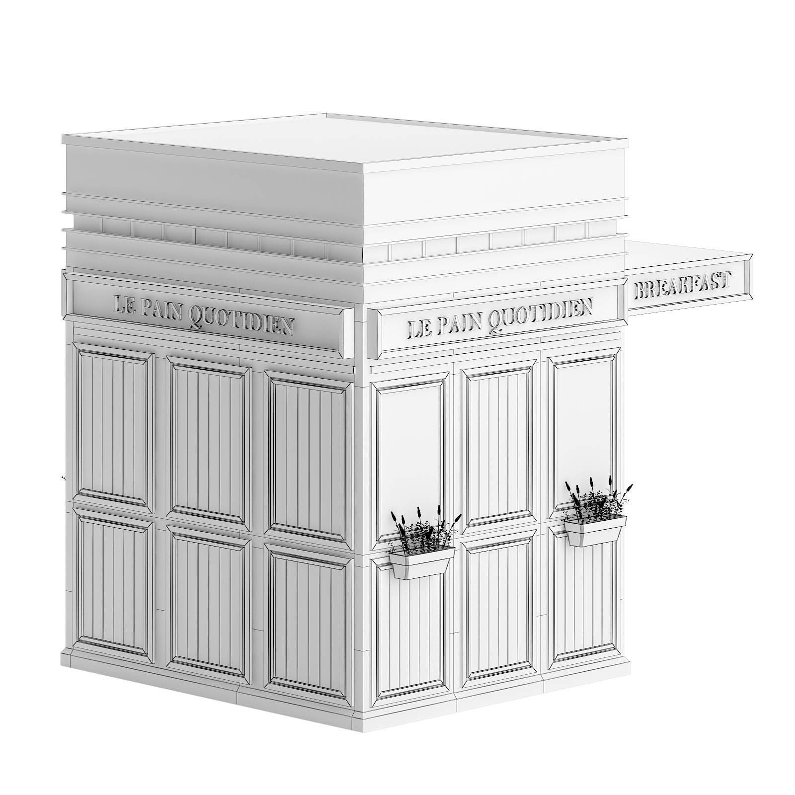 Breakfast Kiosk 3D Model 3D model_5