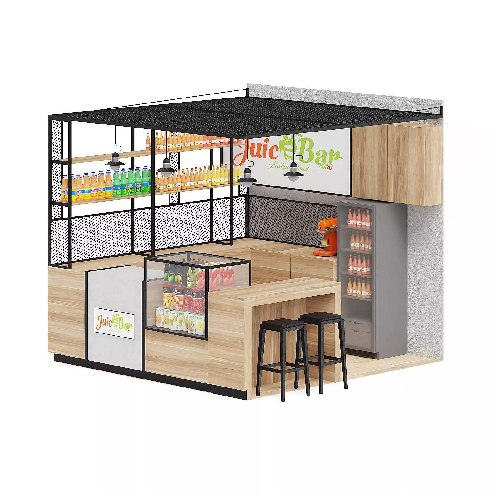 Juicery Kiosk 3D Model 3D model_0