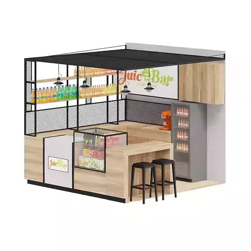 Juicery Kiosk 3D Model
