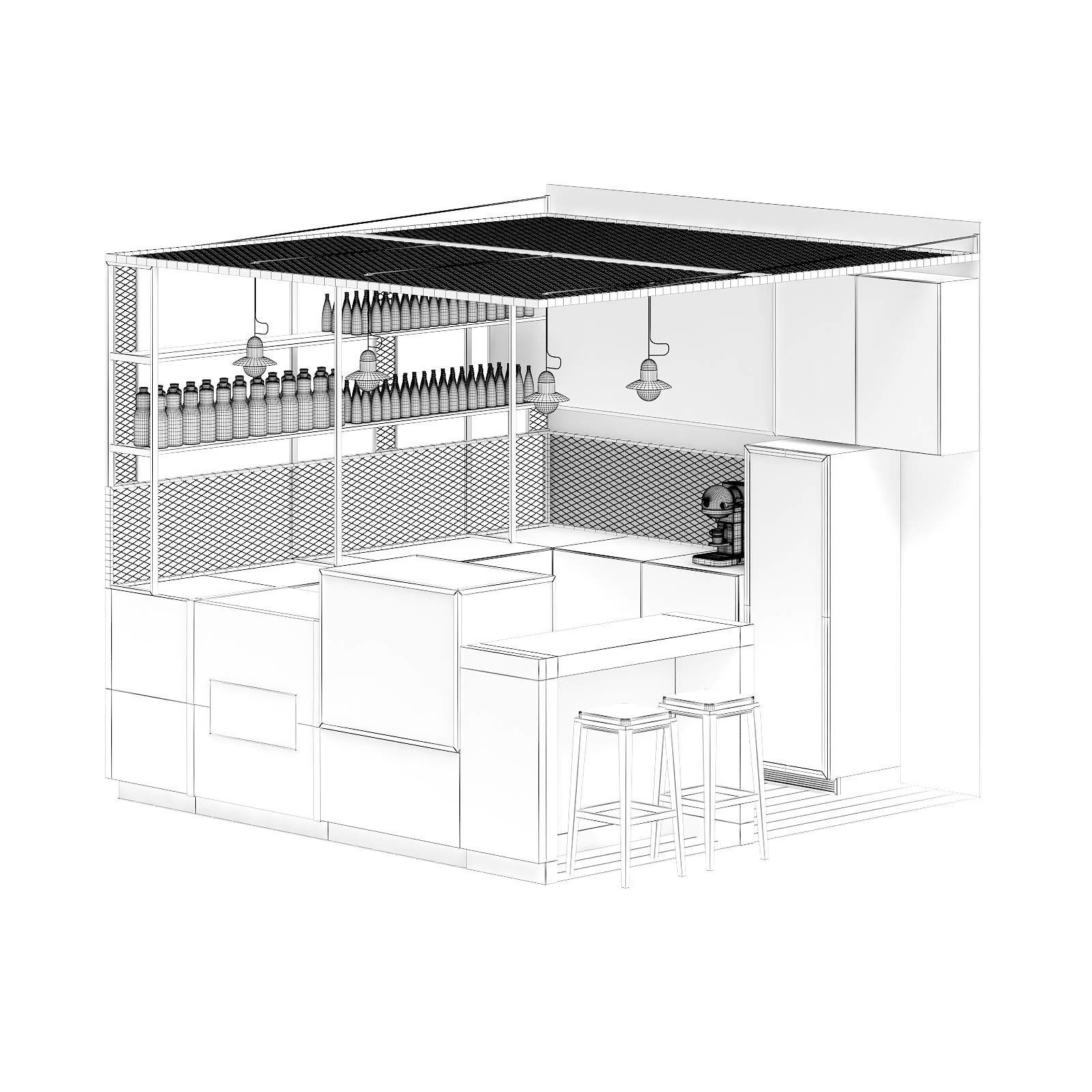 Juicery Kiosk 3D Model 3D model_1