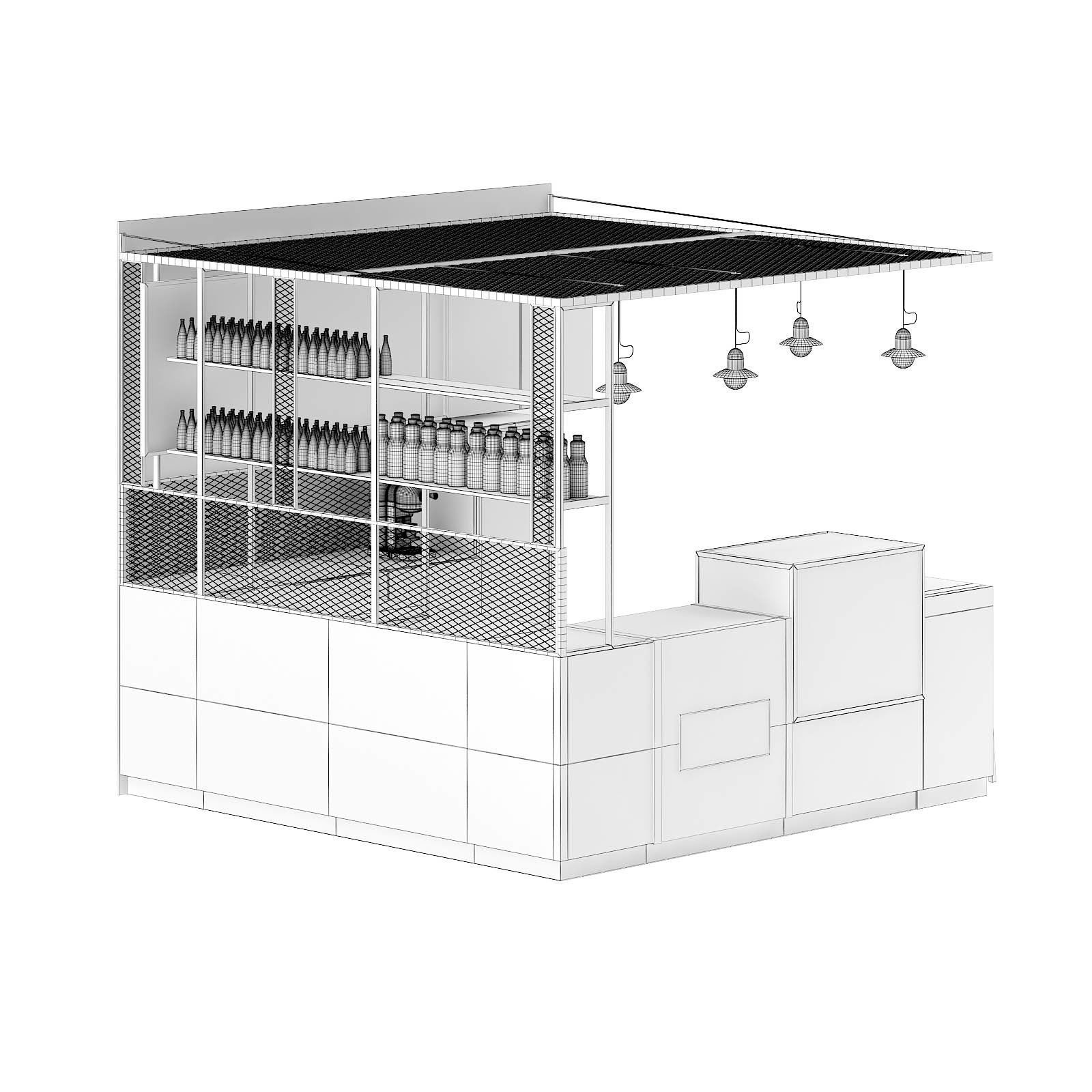 Juicery Kiosk 3D Model 3D model_7