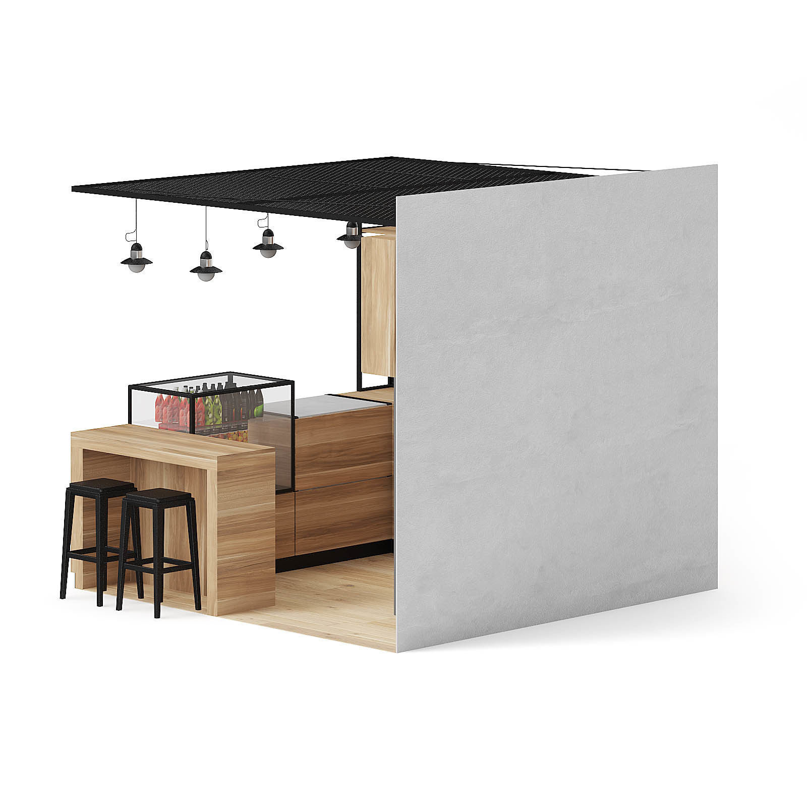 Juicery Kiosk 3D Model 3D model_2