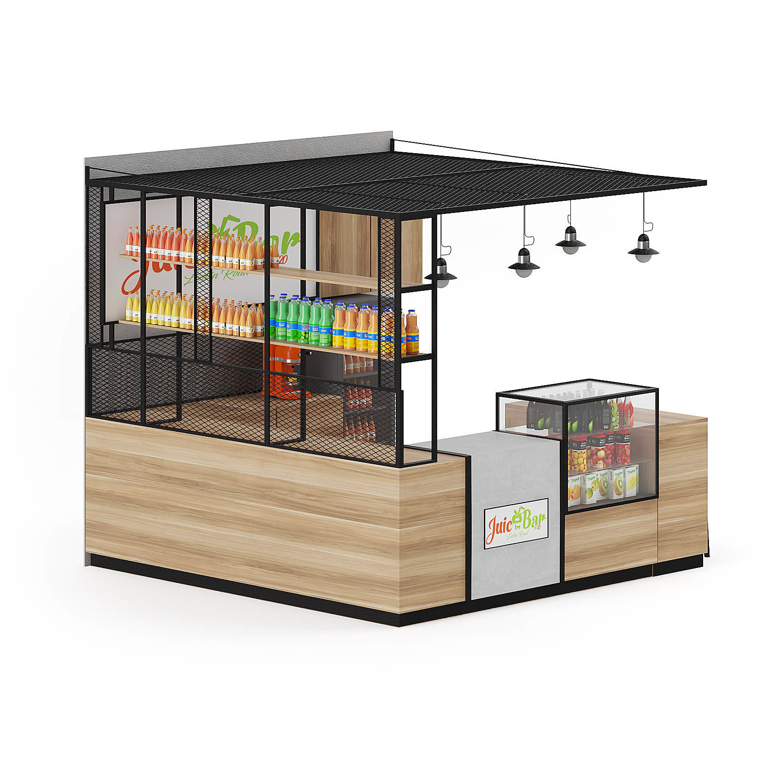 Juicery Kiosk 3D Model 3D model_6