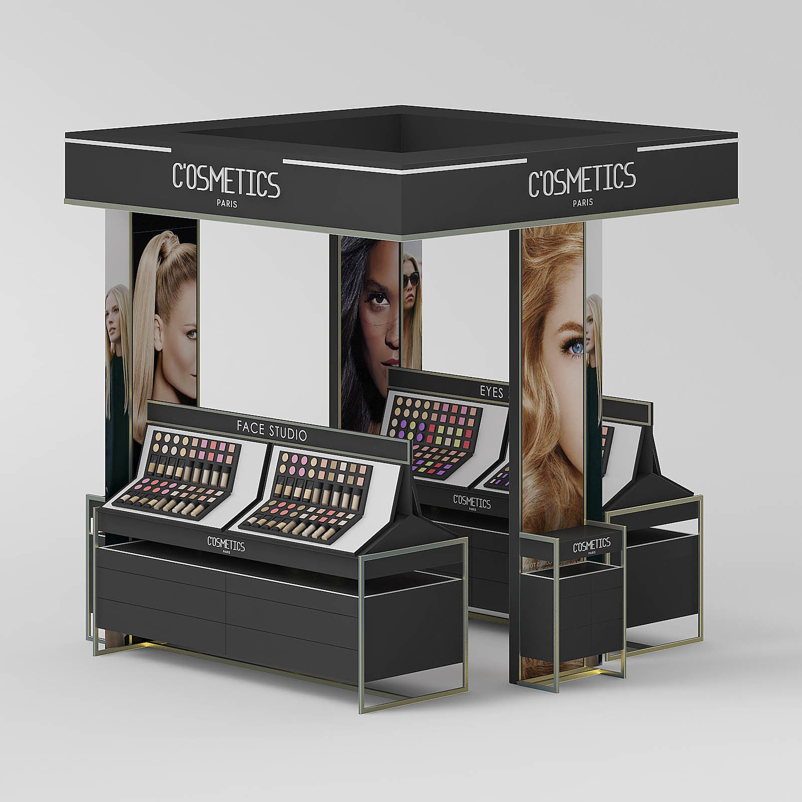 Cosmetics Stand 3D Model 3D model_2