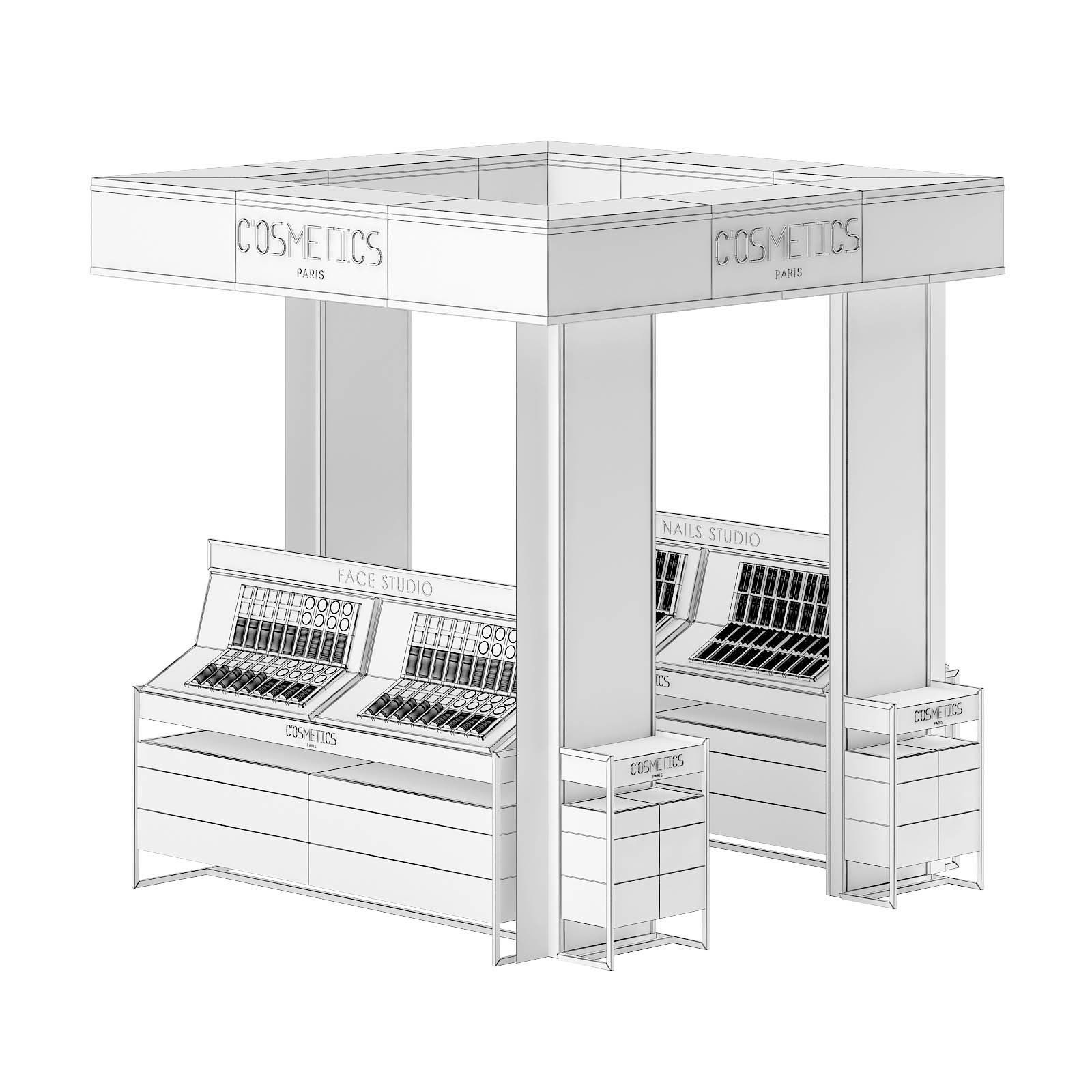 Cosmetics Stand 3D Model 3D model_7