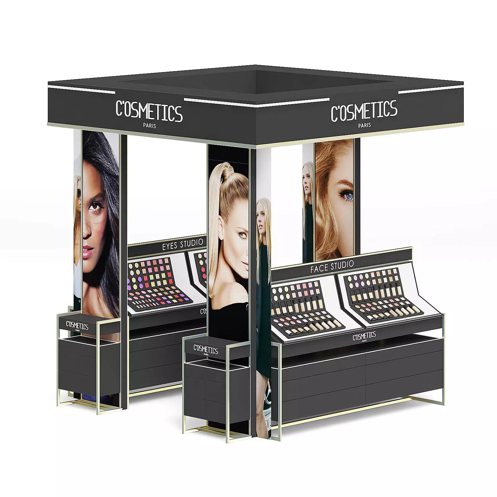 Cosmetics Stand 3D Model 3D model_0