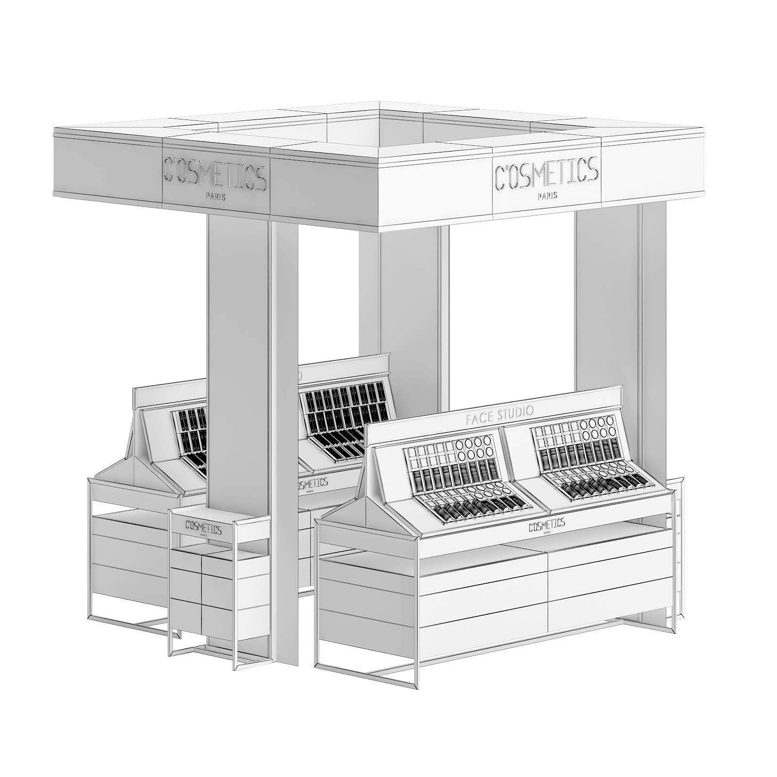 Cosmetics Stand 3D Model 3D model_5