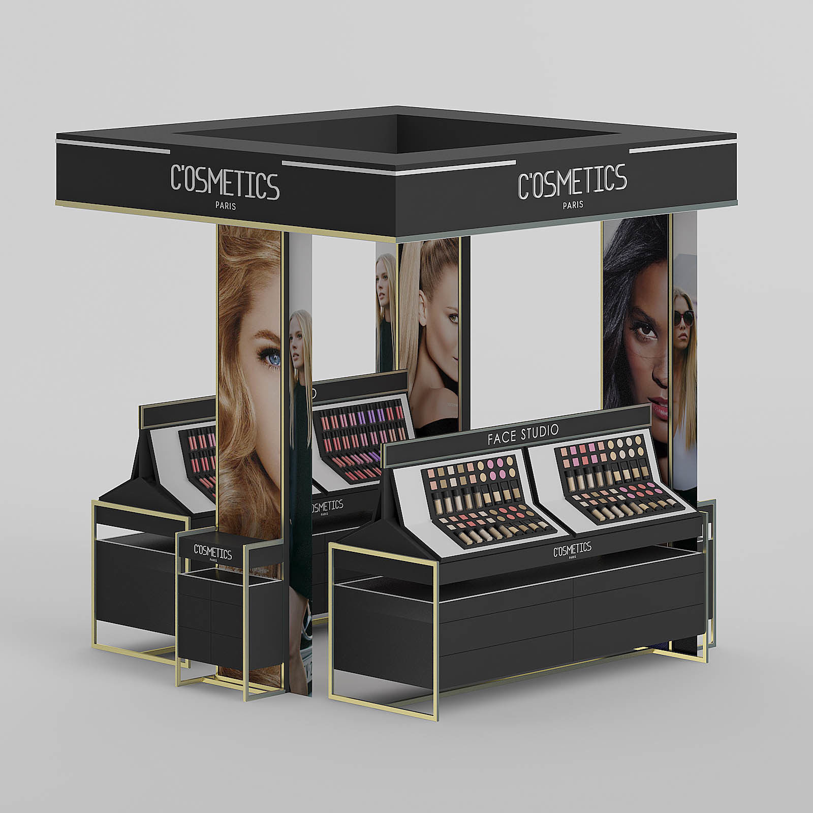 Cosmetics Stand 3D Model 3D model_4