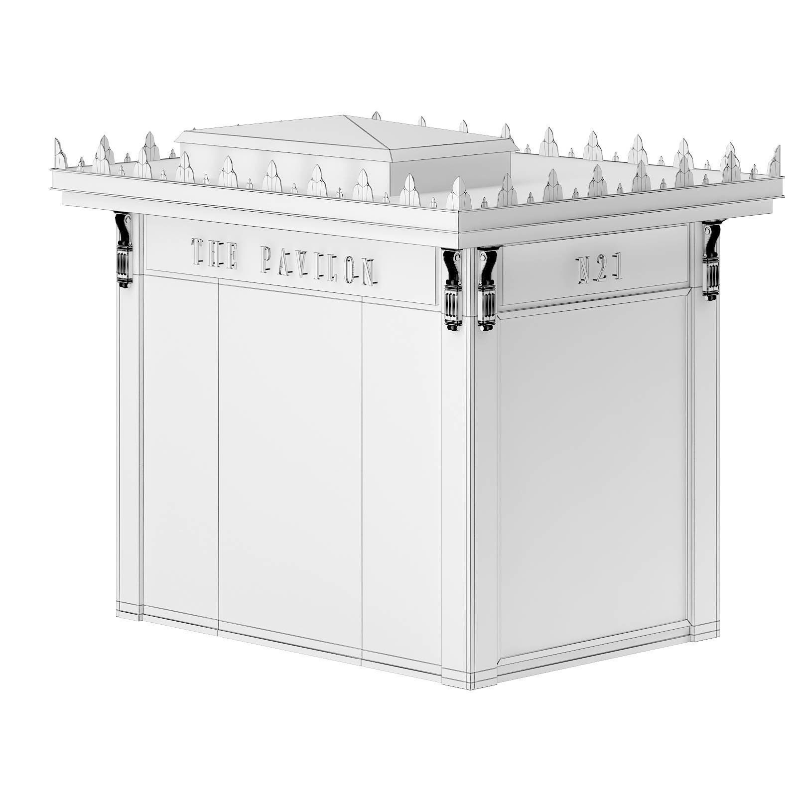 Book Kiosk 3D Model 3D model_7