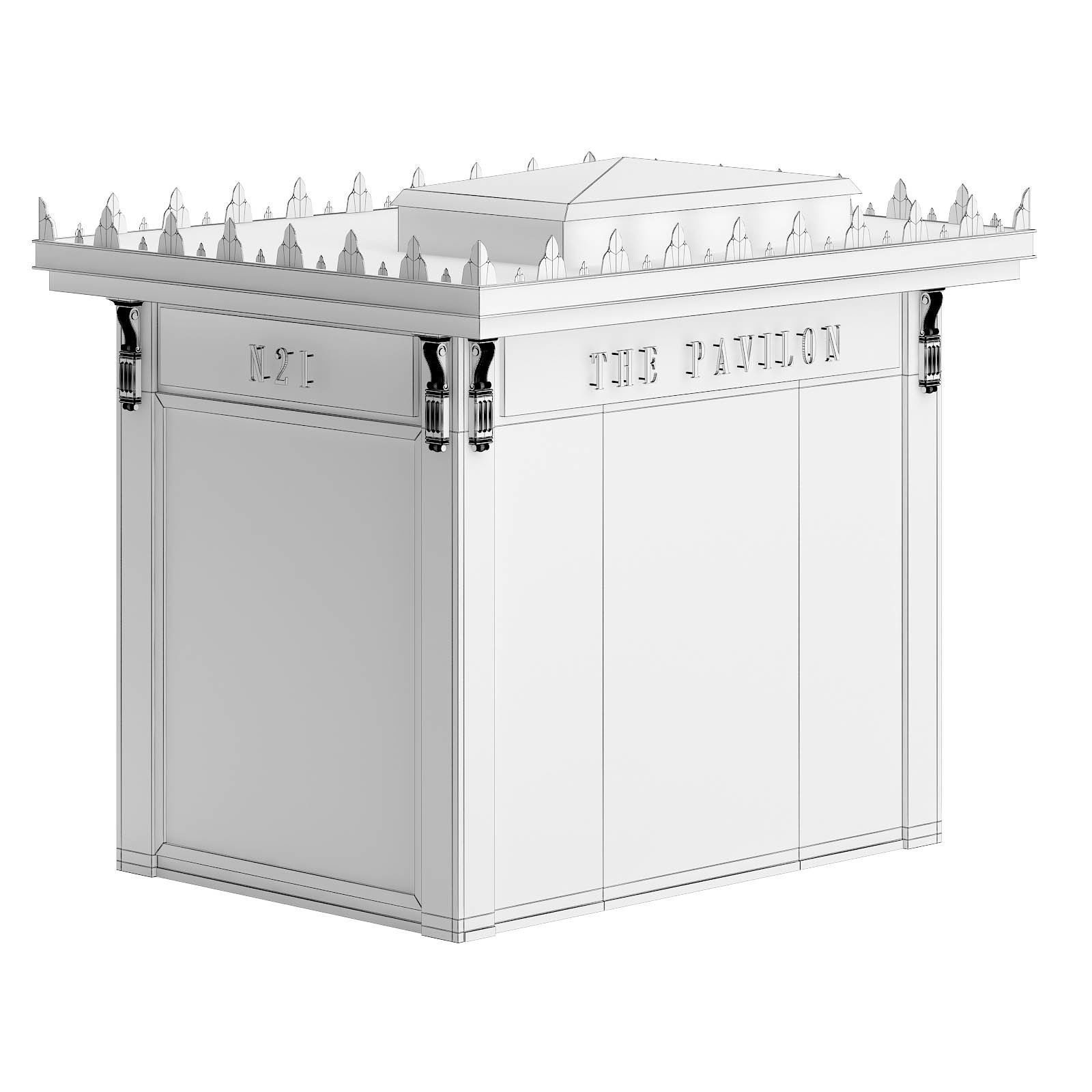 Book Kiosk 3D Model 3D model_5