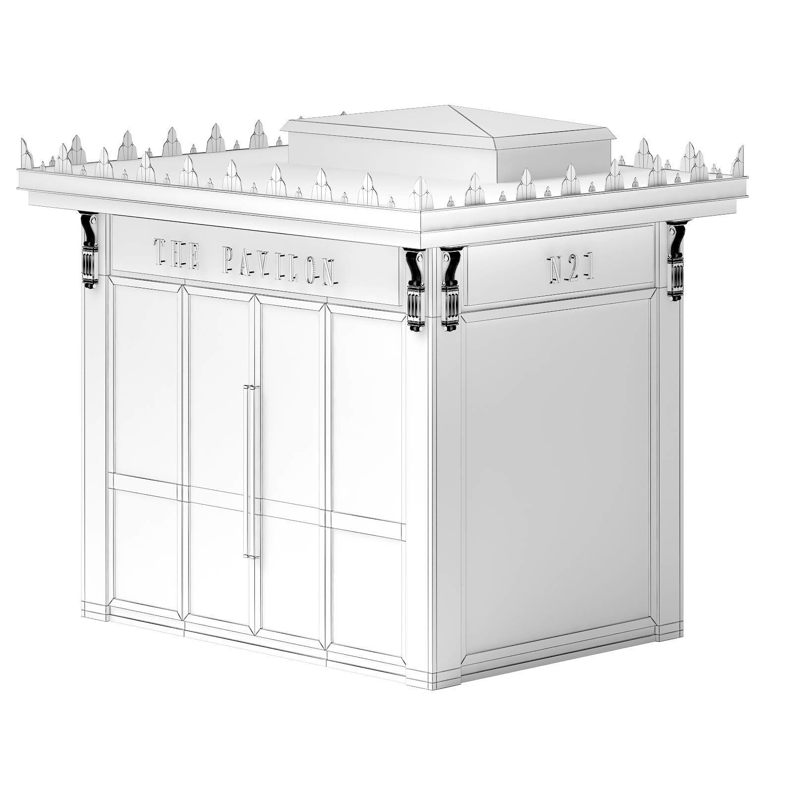 Book Kiosk 3D Model 3D model_3