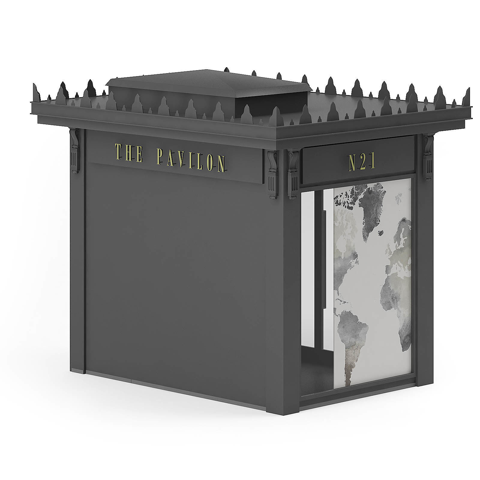 Book Kiosk 3D Model 3D model_6